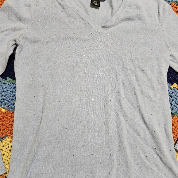 DKNY Rhinestone Sweater Size Small - Picture 2 of 5